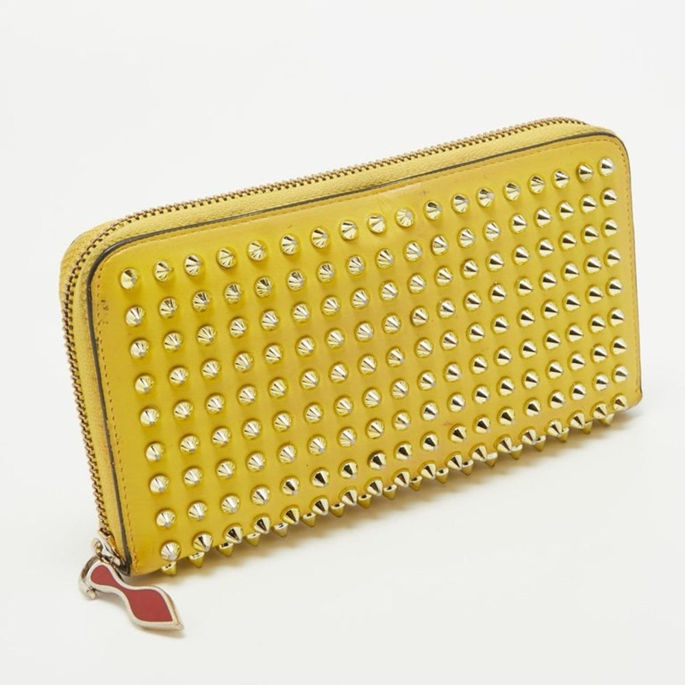 Christian Louboutin Yellow Studded Wallet